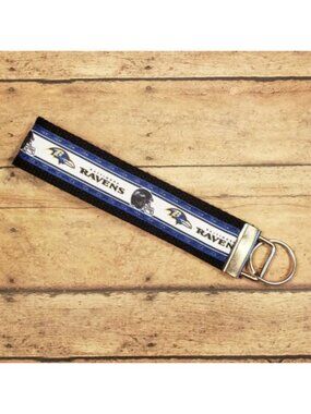 Baltimore Ravens Wristlet Keyfob / Keychain